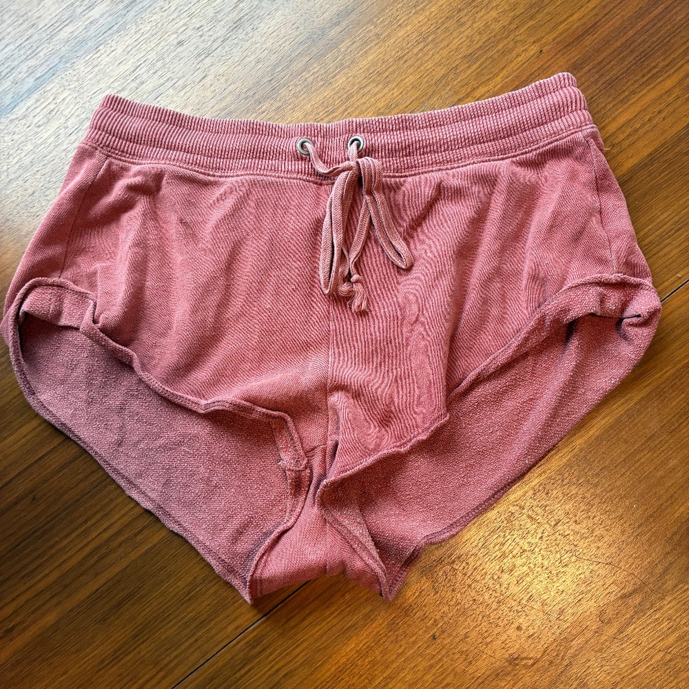 Aerie lounge shorts in coral